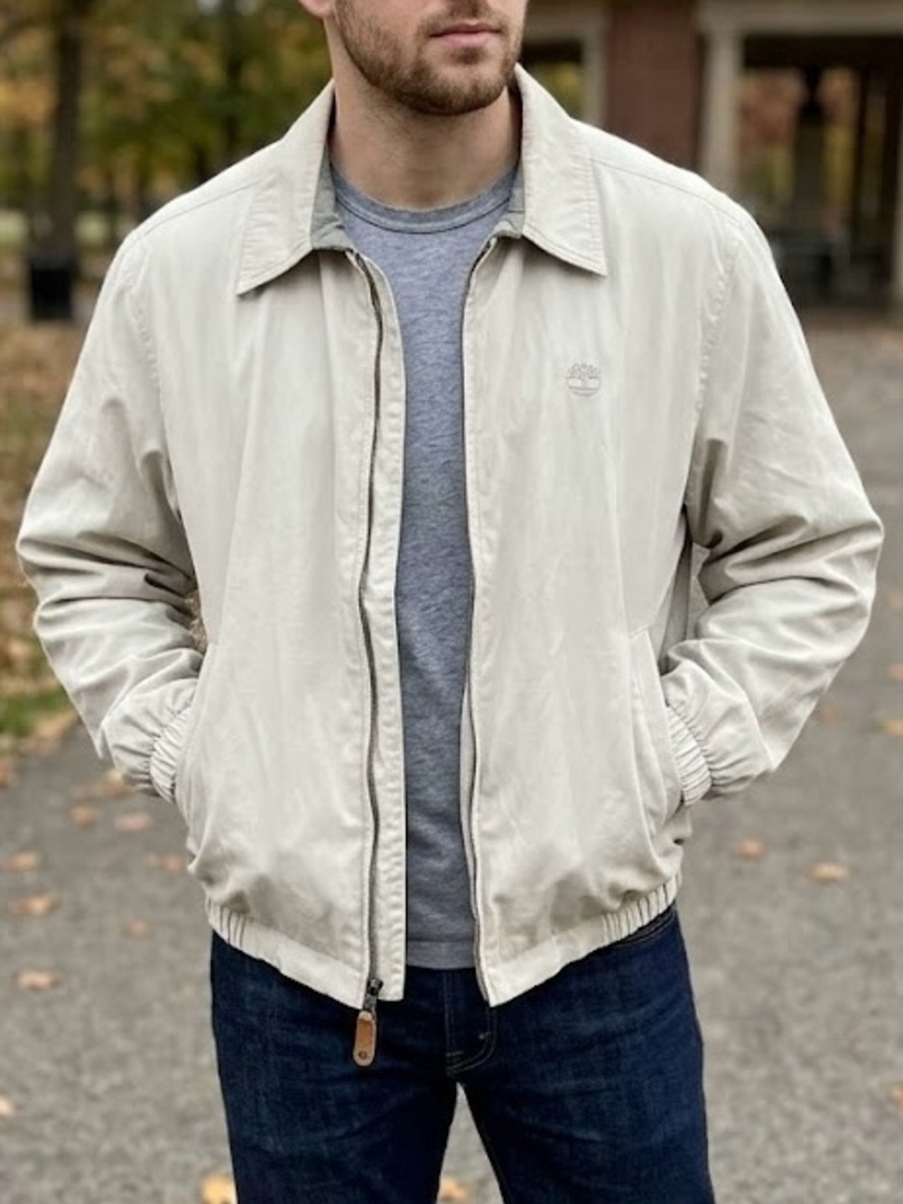 Vintage Timberland Weathergear Canvas Field Jacket Khaki Herrington Utility